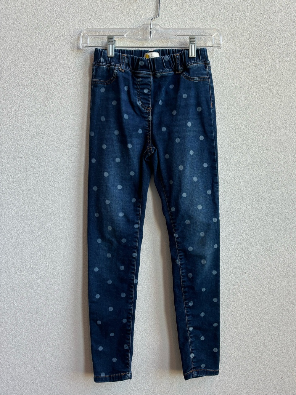 Boden girls polka dot pull on jeans pants size 10